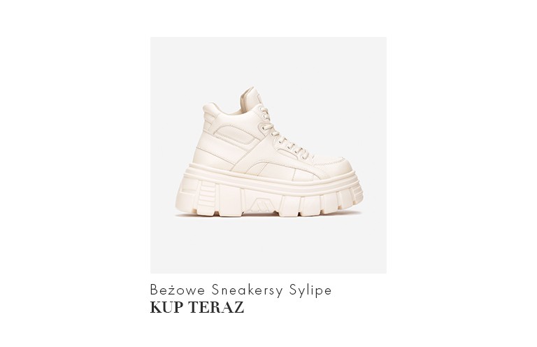 Beżowe Sneakersy Sylipe