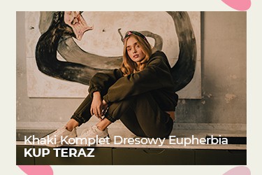 Khaki komplet dresowy