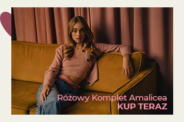 Różowy komplet Amalicea