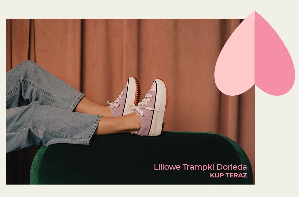 Liliowe Trampki Dorieda