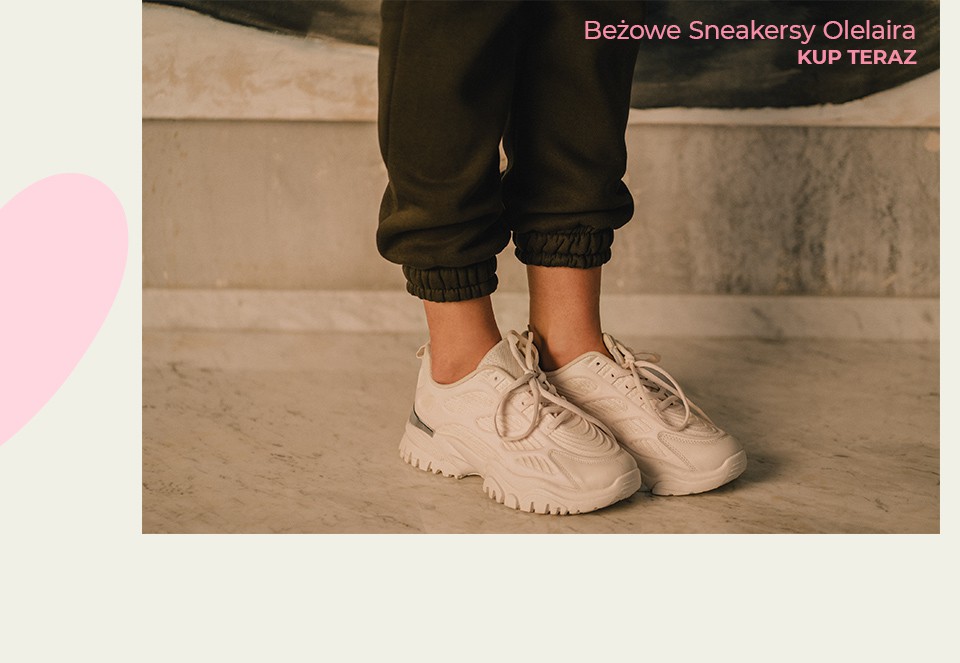 Beżowe Sneakersy