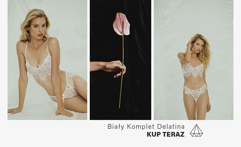 Biały komplet Delatina