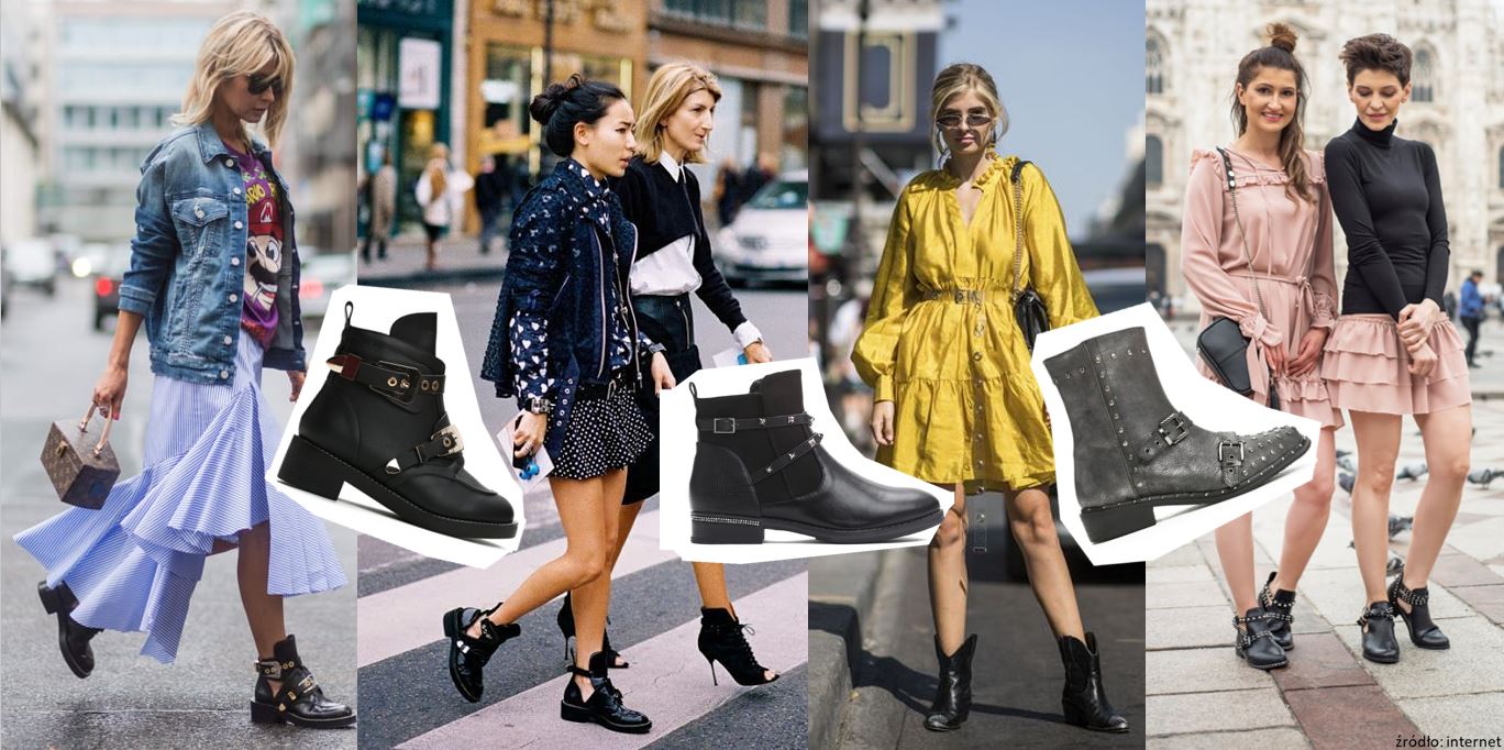 Sukienka i ciężkie buty - trend street style'u 2018!