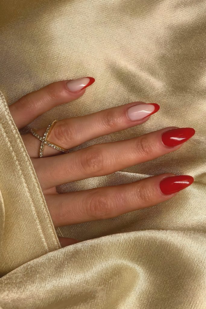 red french manicure