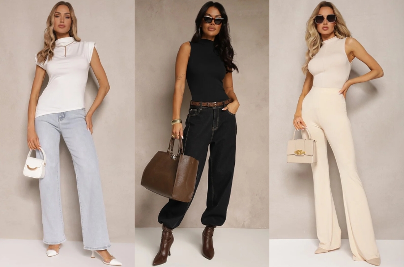 golf bez rękawów stylizacje