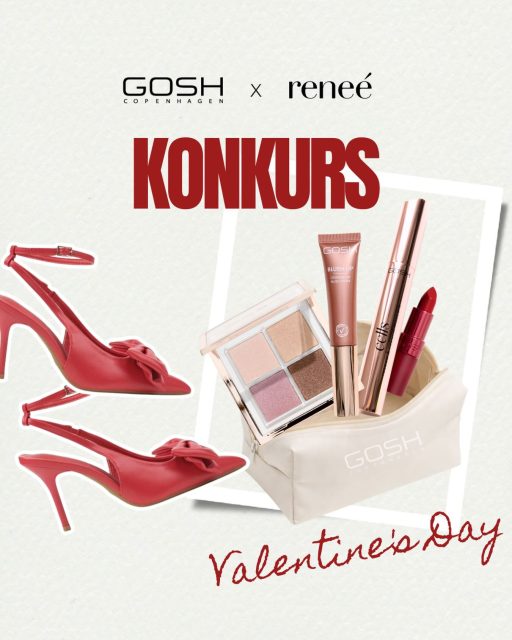 KONKURS WALENTYNKOWY ✨🤍
Wygraj wyjątkową paczkę na Walentynki🎁 DO WYGRANIA:
• kosmetyczka marki GOSH
• paletka GLOW
• róż Blush Up
• Mascara CELLS
• LUXURY RED pomadka idealna na walentynki
• voucher o wartości 200 zł do renee.plZADANIE KONKURSOWE:
1️⃣ Zaobserwuj profile @goshpolska i @reneepolska oraz zapisz ten post.
2️⃣ W komentarzu napisz 3 zdania o swojej walentynkowej randce z samą sobą.Opisz swoją stylizację – co masz na sobie, jaki makijaż do niej dobierasz i dokąd się w niej wybierasz.
Pokaż, jak przez modę i makijaż wyrażasz miłość do siebie.DODATKOWO:
• Będzie nam bardzo miło, jeśli będziesz aktywna na naszych profilach!
• Możesz zgłaszać się wielokrotnie – bez limitu.👑 WYGRYWAJĄ 3 OSOBY!📅 Konkurs trwa: 14–17.02.2026
📢 Wyniki ogłosimy do: 18.02.2026🔗 Regulamin dostępny w BIO