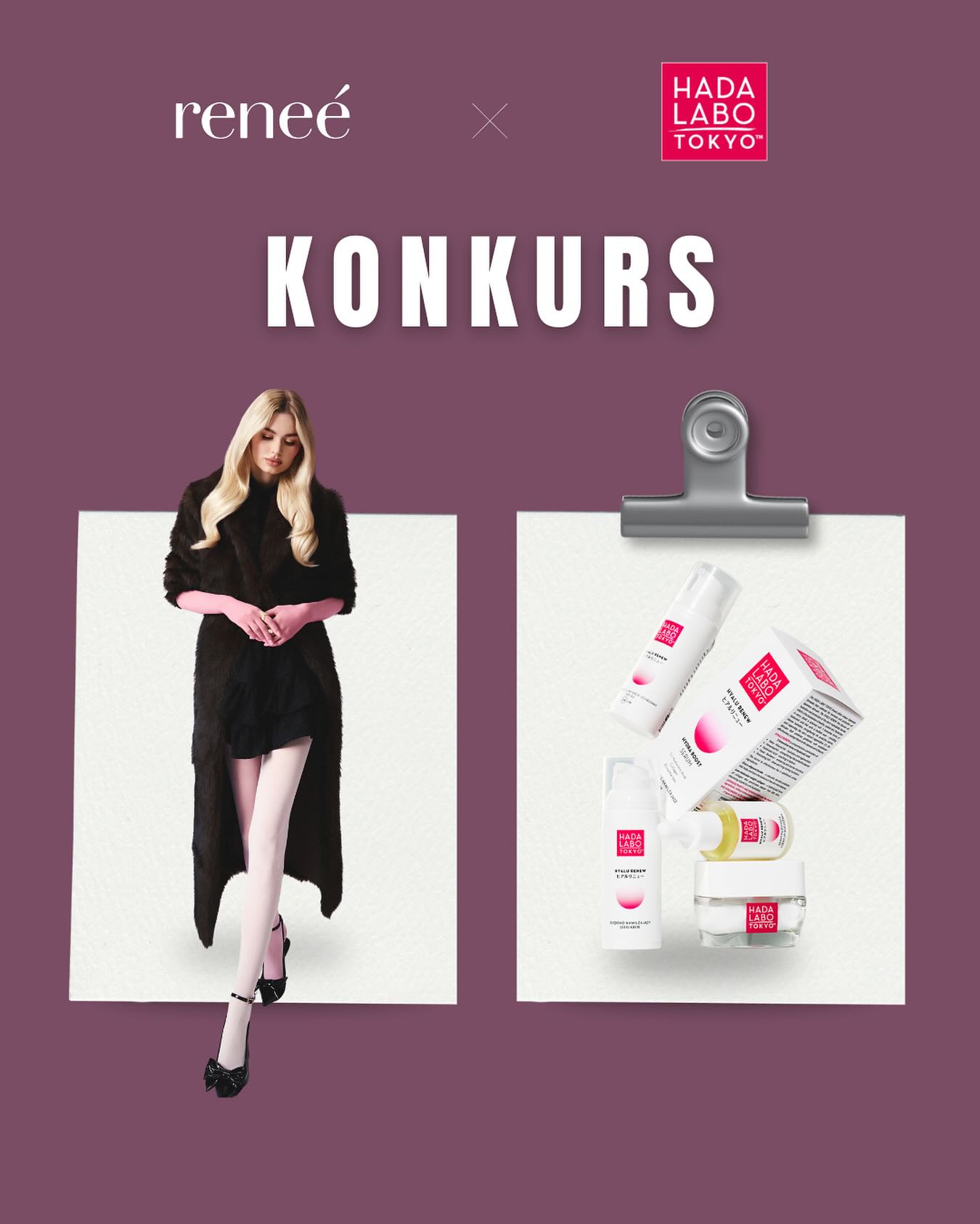 KONKURS ✨
Razem z @hadalabotokyo_pl przygotowaliśmy dla Was wyjątkowy konkurs!Do wygrania: zestaw kosmetyków od Hada Labo Tokyo oraz voucher o wartości 200 zł na zakupy na stronie internetowej renee.pl!
Nagrodzimy aż 3 osoby! ✨Jak wziąć udział?
▫️Będzie nam miło, jeśli zaobserwujecie profile @reneegirls i @hadalabotokyo_pl
▫️Polub post konkursowy
▫️W komentarzu dokończ zdanie: „W tym sezonie błyszczę, bo..” ✨
▫️Oznacz przyjaciółkę, z którą uwielbiasz wspólne modowo-beauty inspiracje 💗Konkurs trwa do 23.11 do 23:59, a wyniki ogłosimy 24.11 w komentarzu pod postem konkursowym. Wygrywają najbardziej kreatywne komentarze!
Powodzenia – niech blask będzie po Waszej stronie!