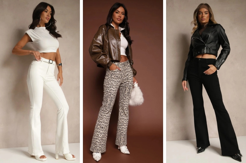 spodnie flare stylizacje