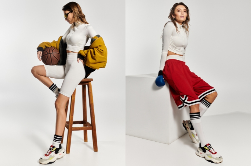 sneakersy, buty sportowe, tenisówki, trampki, spodnie dresowe, legginsy