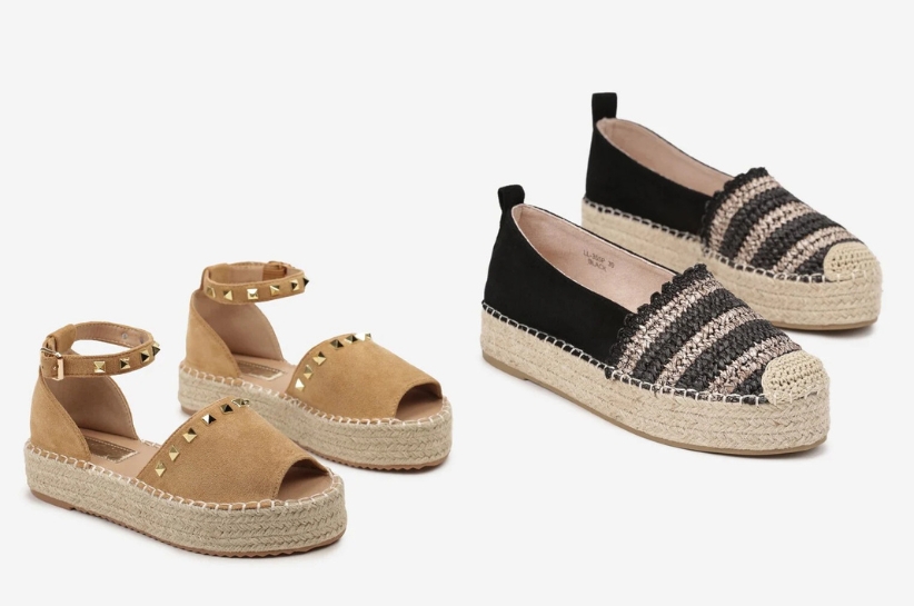 espadryle na platformie