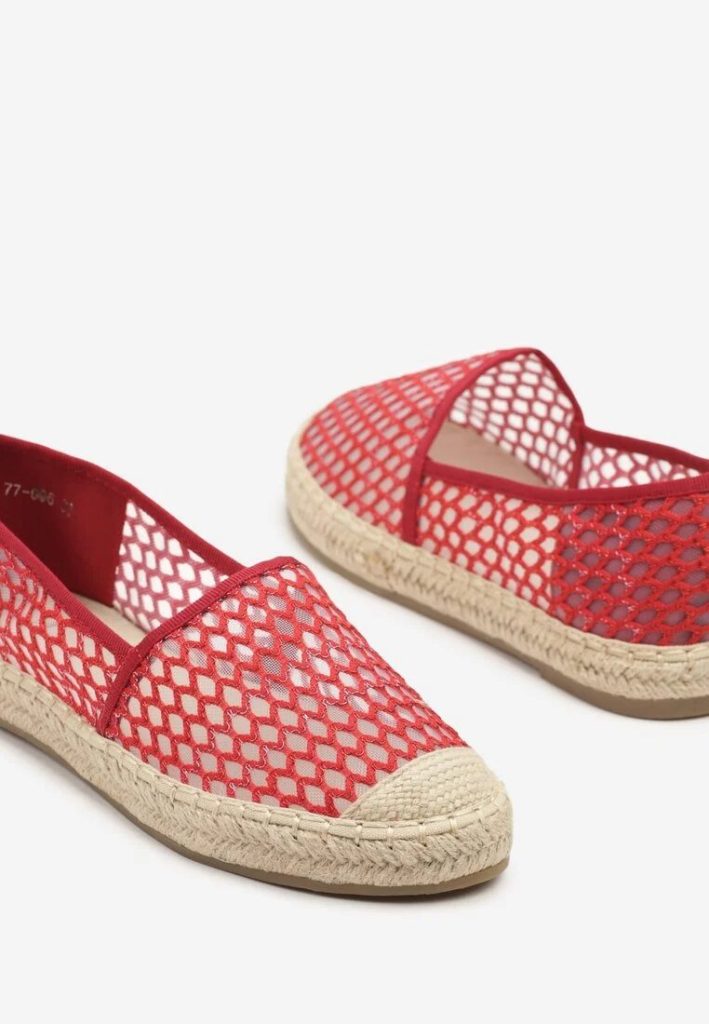 czerwone espadryle stylizacje