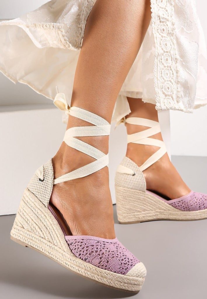 kolorowe espadryle do sukienki