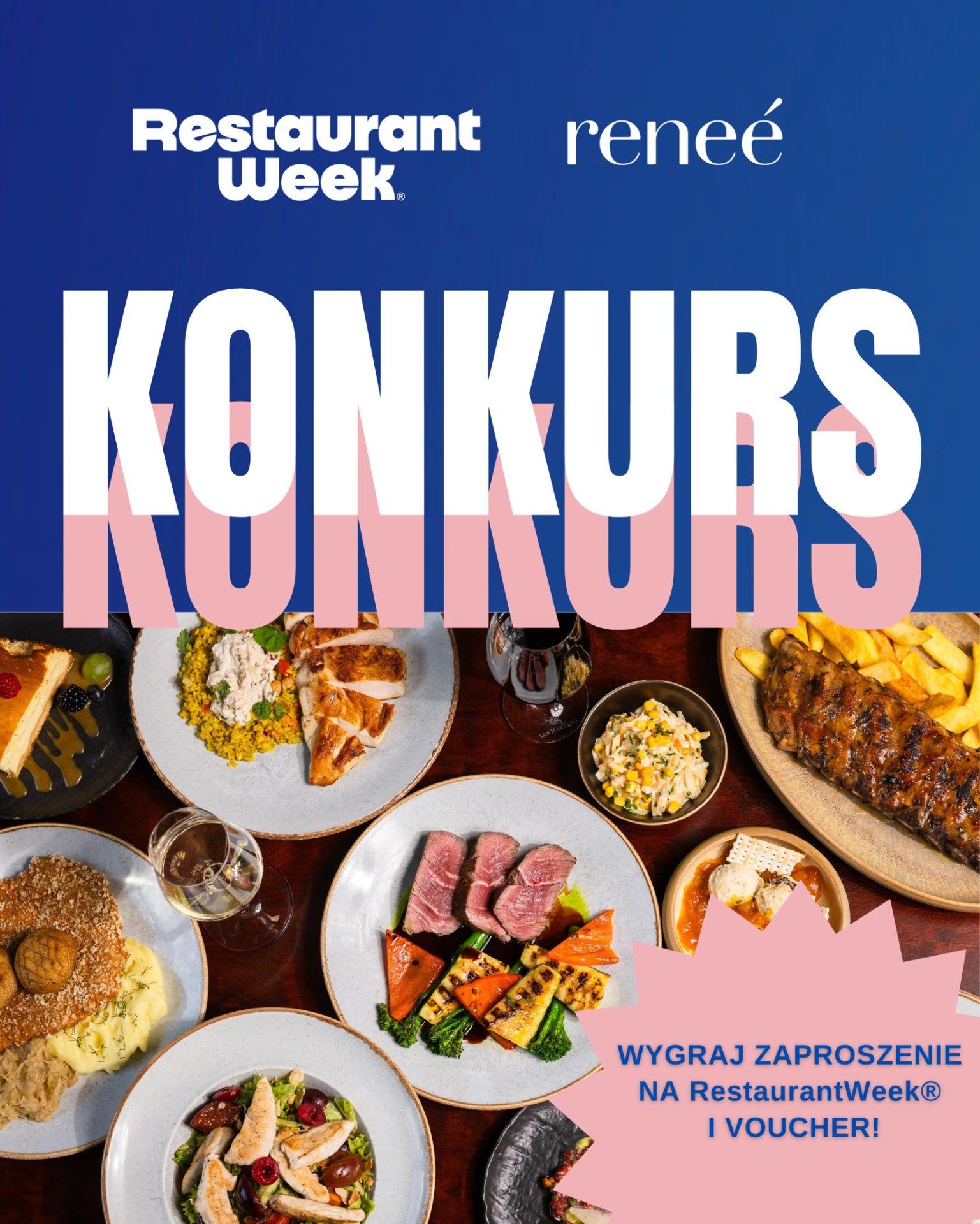 RENEE GIRLS - KONKURS!Sezon odkrywania trwa - najlepsze restauracje, wiosenne menu i najlepszy vibe w mieście. #GoFoodies
Z tej okazji mamy dla Was KONKURS razem z @restaurantweek_pl 🎁Do wygrania:
✨ podwójne zaproszenie na Festiwal (dla Ciebie + osoby towarzyszącej)
✨ voucher o wartości 100 zł do wykorzystania na renee.pl i stworzenia stylówki na Festiwal👗
Jak wziąć udział?👉 napisz w komentarzu z kim ruszysz odkrywać festiwalowe smaki i w jakim stylu to zrobicie 😎
👉 zaobserwuj profile @reneegirls oraz @restaurantweek_pl
👉 zaproś do konkursu swoją bestieNa Wasze odpowiedzi czekamy do 20.03, a już 21.03 ogłosimy wyniki konkursu. Wygrywają 2 najbardziej kreatywne odpowiedzi!
Powodzenia & #GoFoodies! ✨