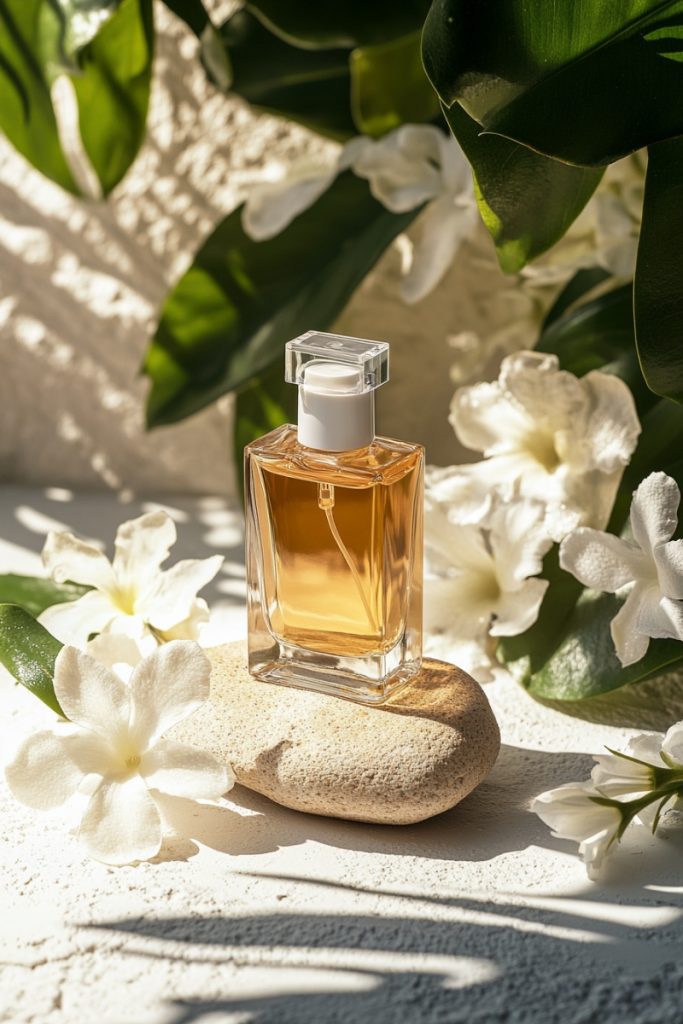 nuty białych kwiatów w pefumach