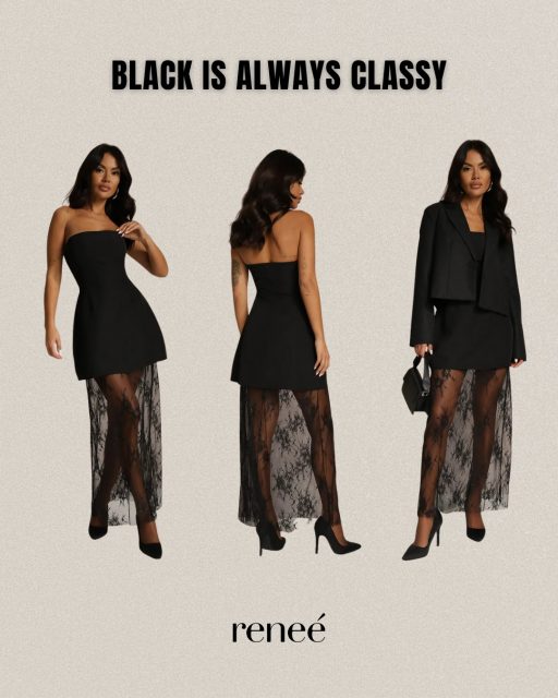 Three silhouettes, one rule: black is always classy.🖤Team 1, 2 czy 3? Daj znać!✨
Sukienka Filesse: 394558
Sukienka Haludea: 396938
Sukienka Hannalis: 364194