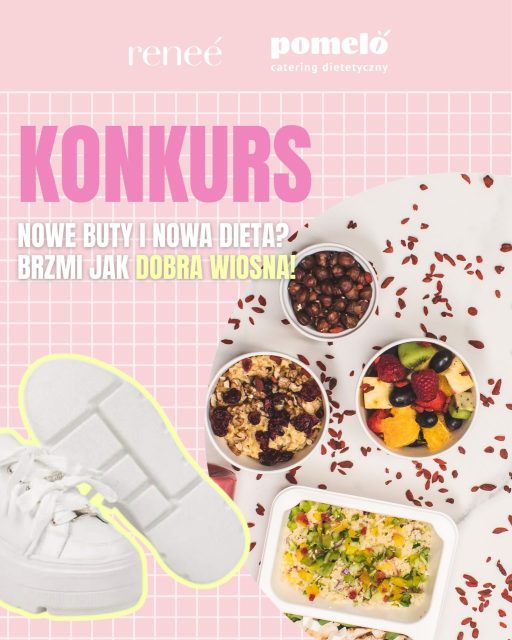 WIOSENNY KONKURS 🌸
Wspólnie z @cateringpomelo przygotowaliśmy coś specjalnego!
Do wygrania idealny wiosenny pakiet:
👟 2 dowolne pary sneakersów z naszej strony renee.pl
🥗  voucher na 7 dni dowolnej diety Pomelo Catering
Bo wiosna to najlepszy moment na świeży start ✨
Jak wziąć udział?
1️⃣ Napisz w komentarzu co jest Twoim wiosennym „must have” na dobry start sezonu 🌿
2️⃣ Oznacz osobę, którą zapraszasz do zabawy
3️⃣ Zaobserwuj nasz profil @reneegirls oraz @cateringpomelo
Konkurs trwa do 15.03 do końca dnia, a zwycięzcę ogłosimy: 16.03 w komentarzu pod postem konkursowym. Wygrywa najbardziej kreatywny komentarz!
Powodzenia! 🌷