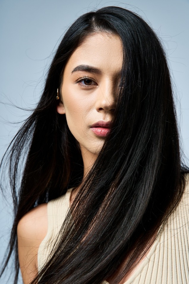 ink blue hair czarne włosy