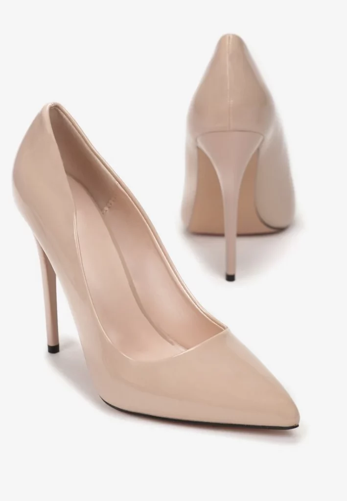 klasyczne beżowe szpilki Cassildi eleganckie minimalistyczne